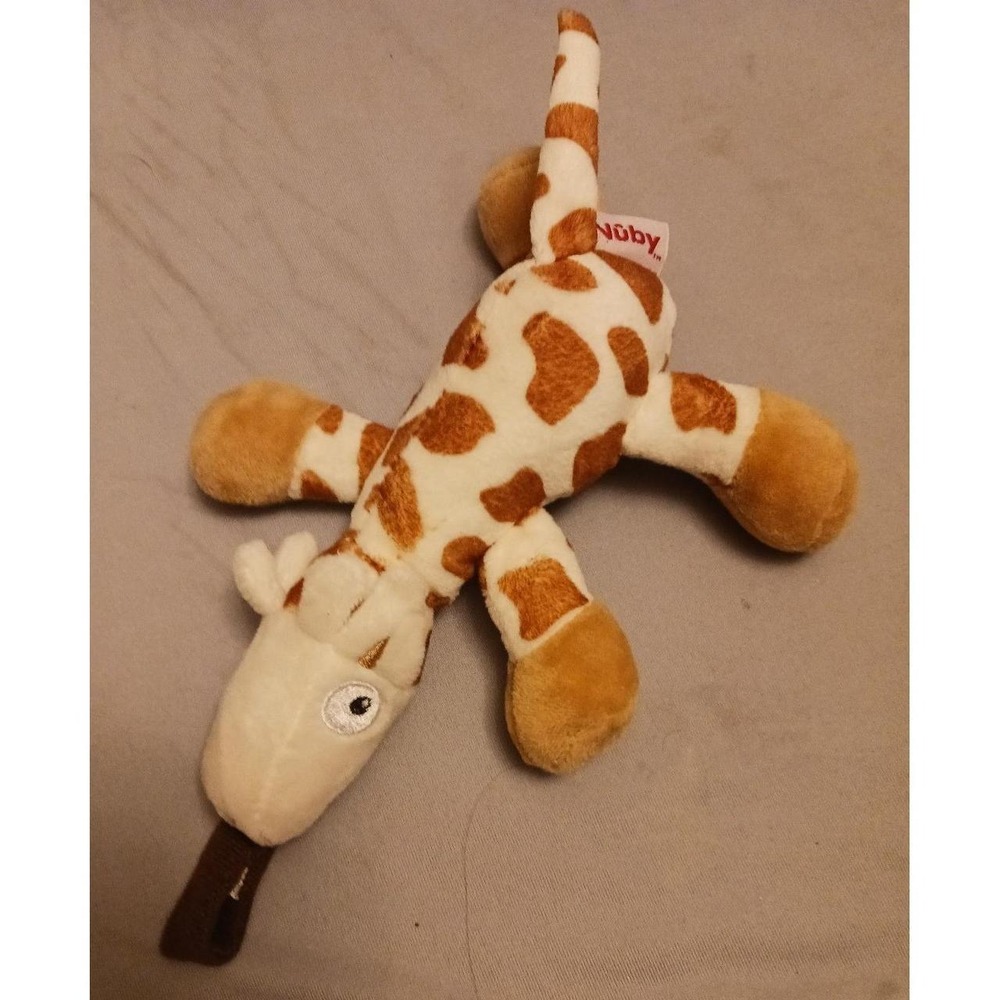 Nuby Soft Giraffe Baby Pacifier Keeper